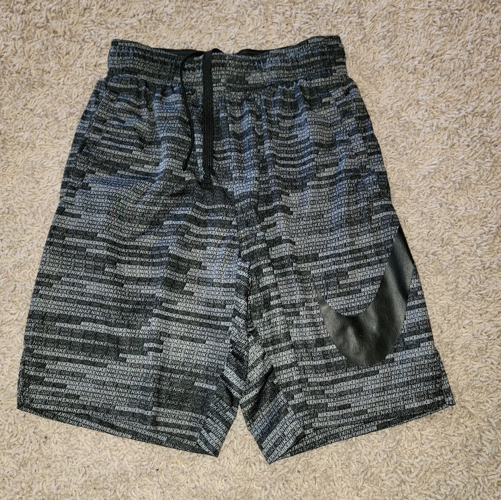 Boys Nike Black and Gray Shorts